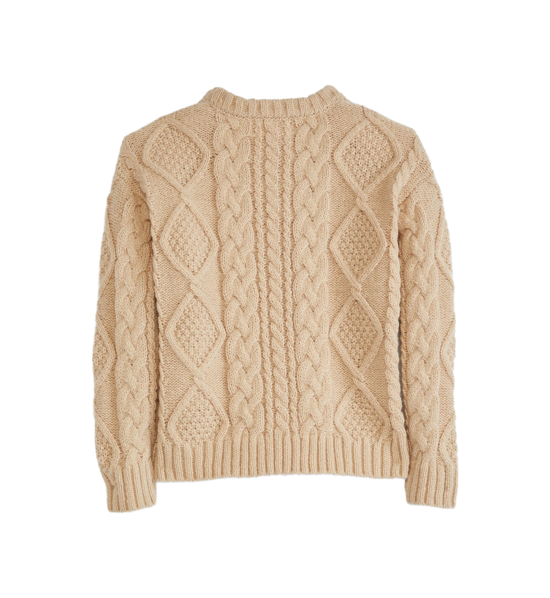Girls 4-6x Cable Knit Pearl Studded Sweater