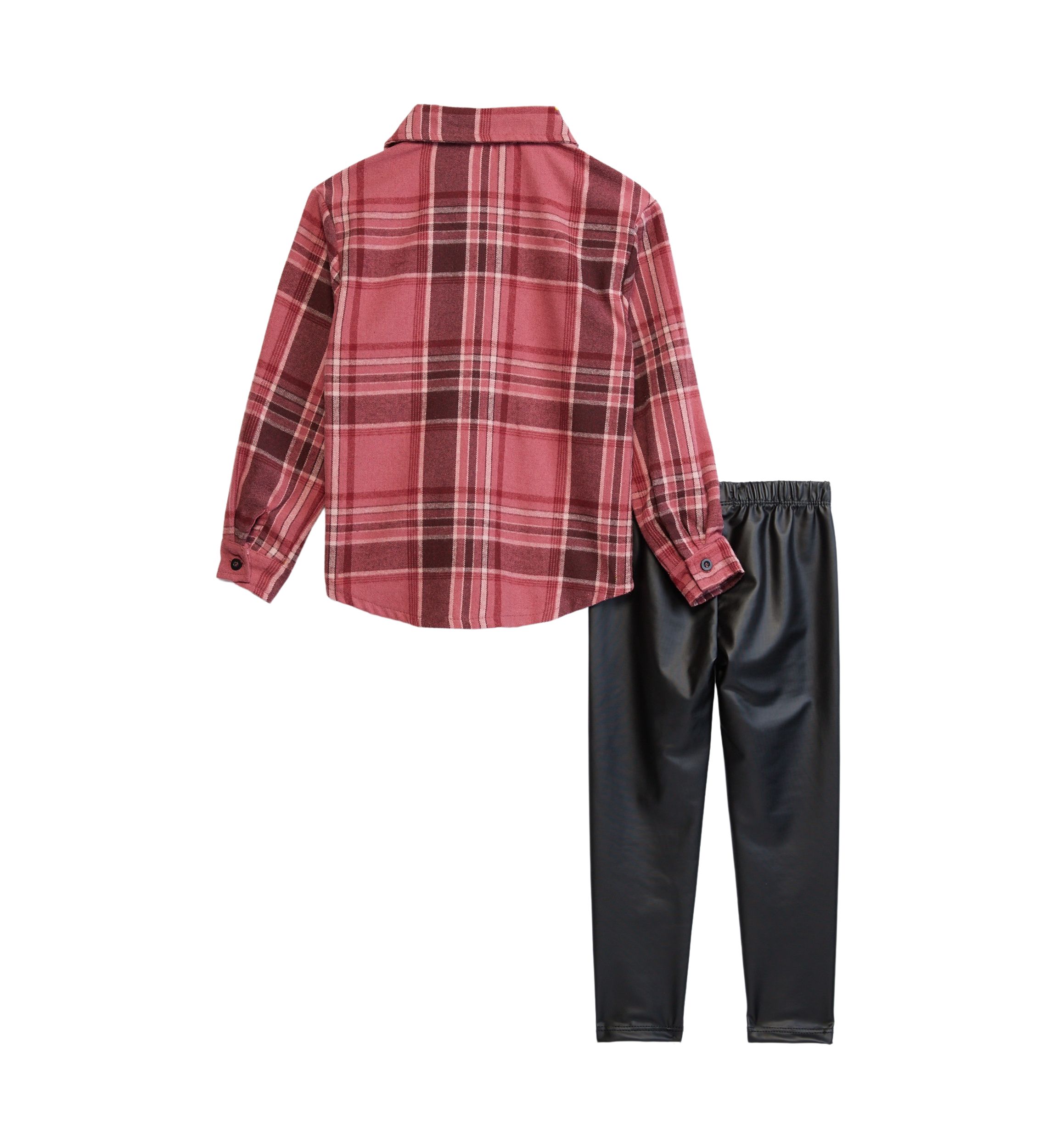 Girls 4-6x Plaid Mix Top and Leggings Set