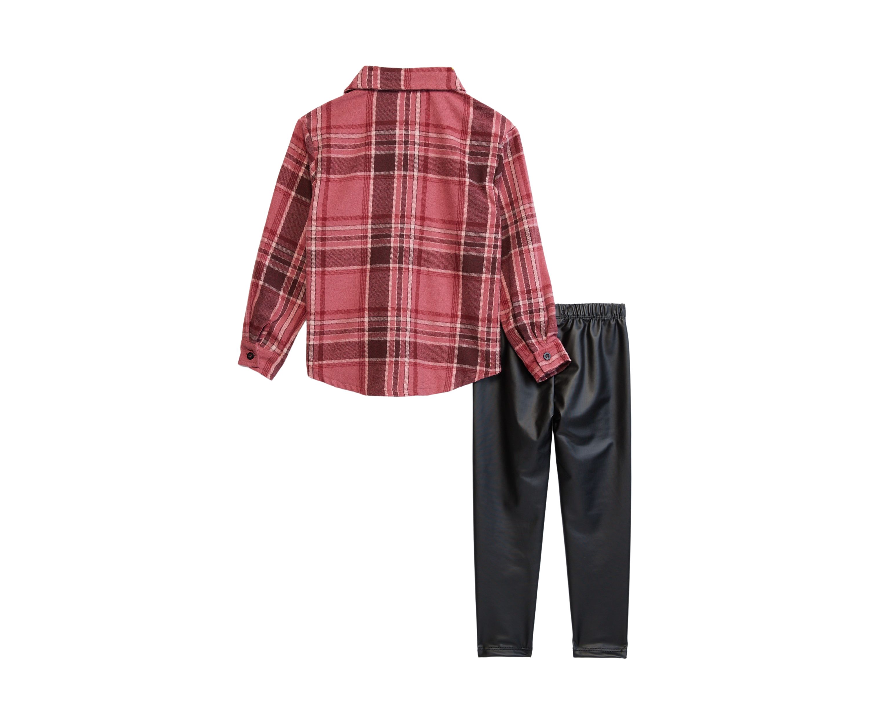Girls 4-6x Plaid Mix Top and Leggings Set