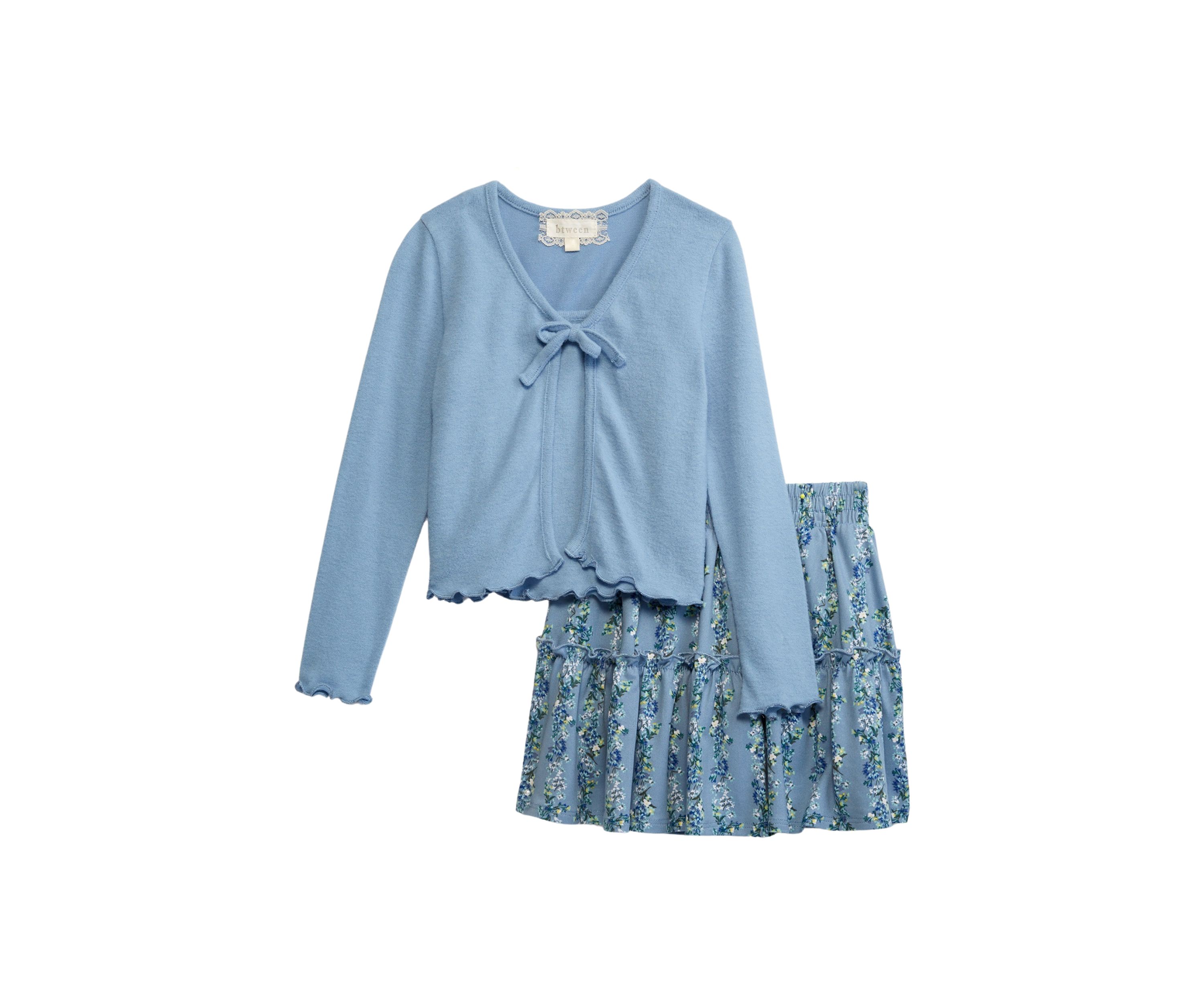 Girls 4-6x Cardigan and Skirt Set 