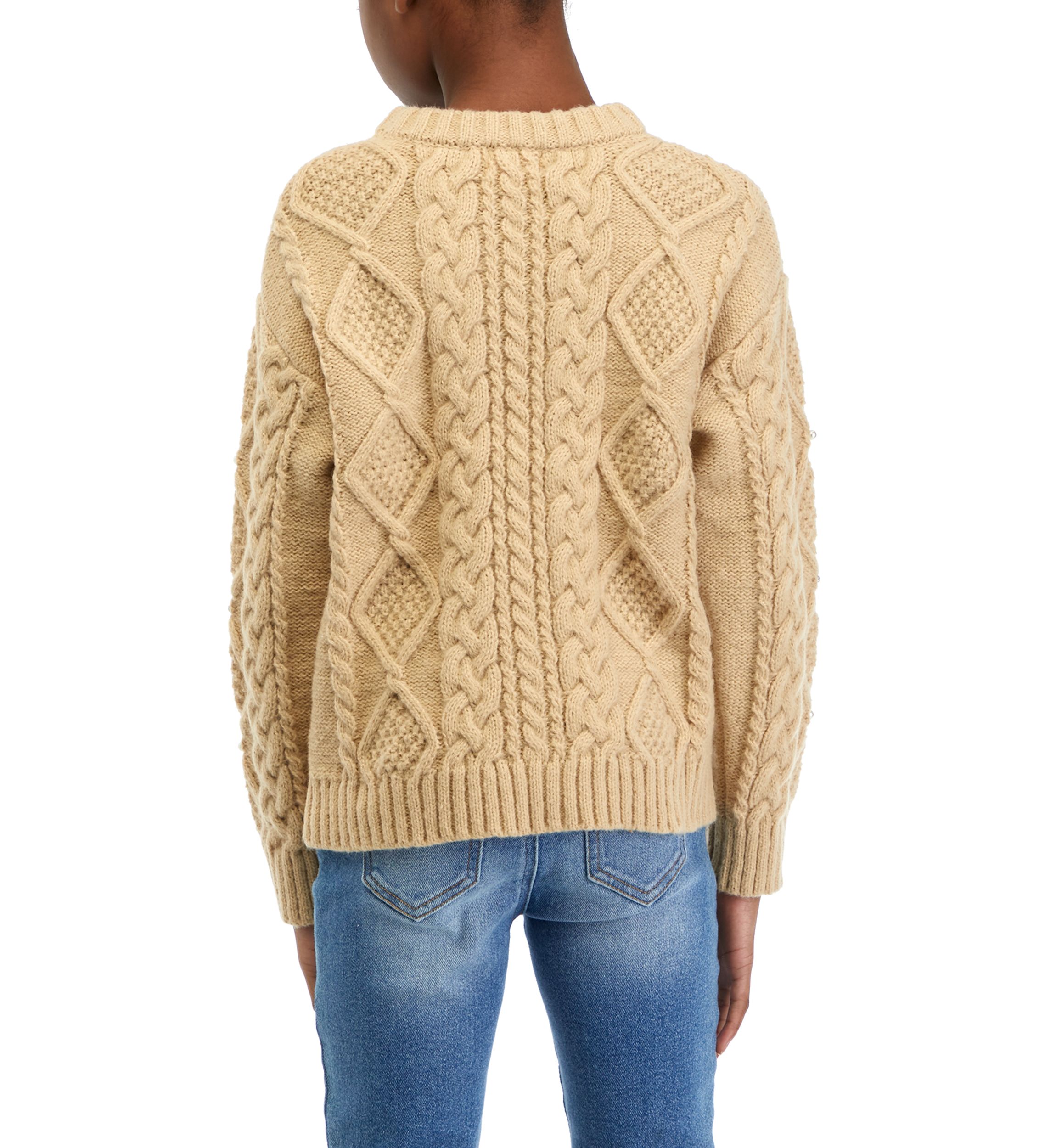 Girls 7-16 Cable Knit Sweater