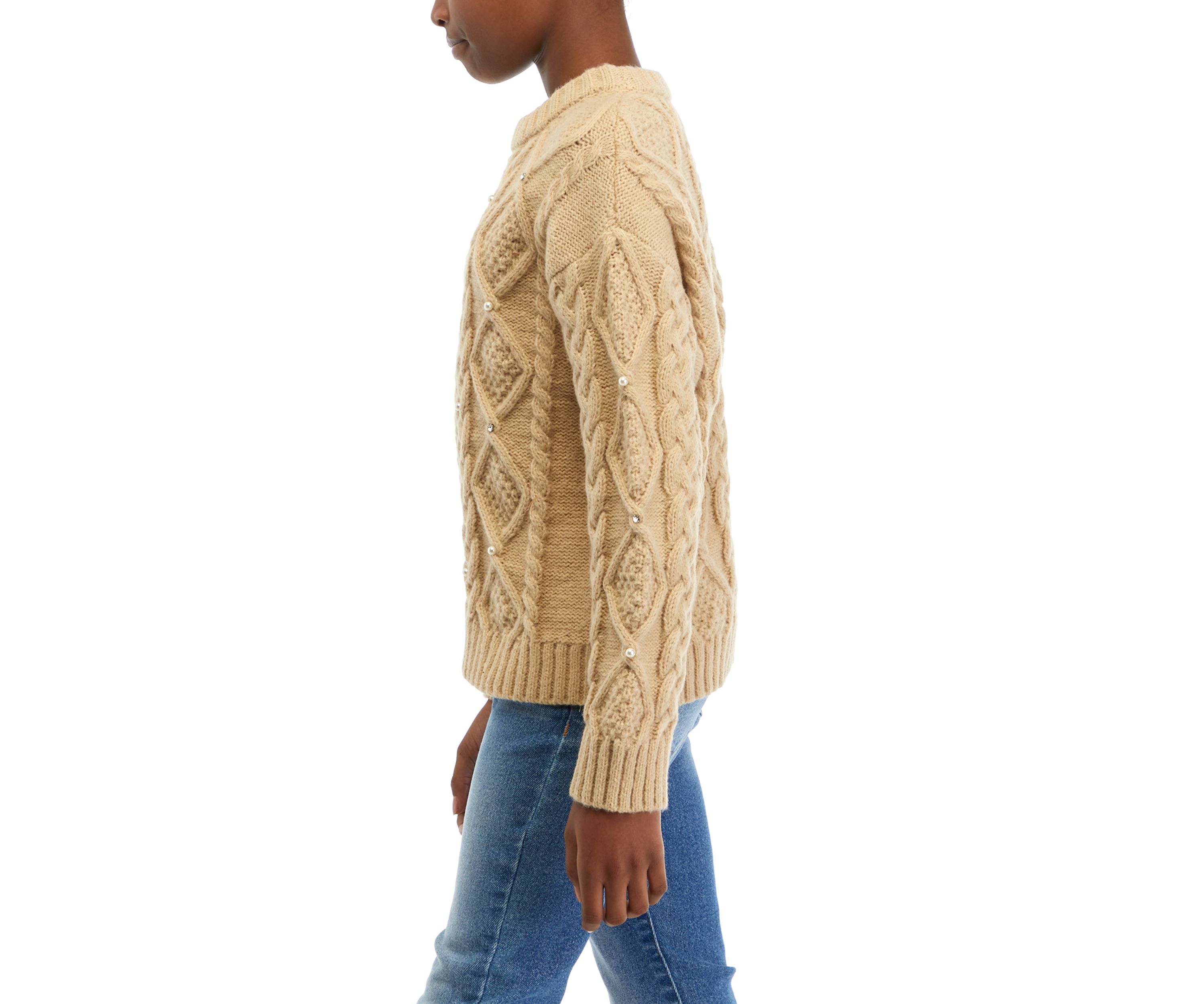 Girls 7-16 Cable Knit Sweater
