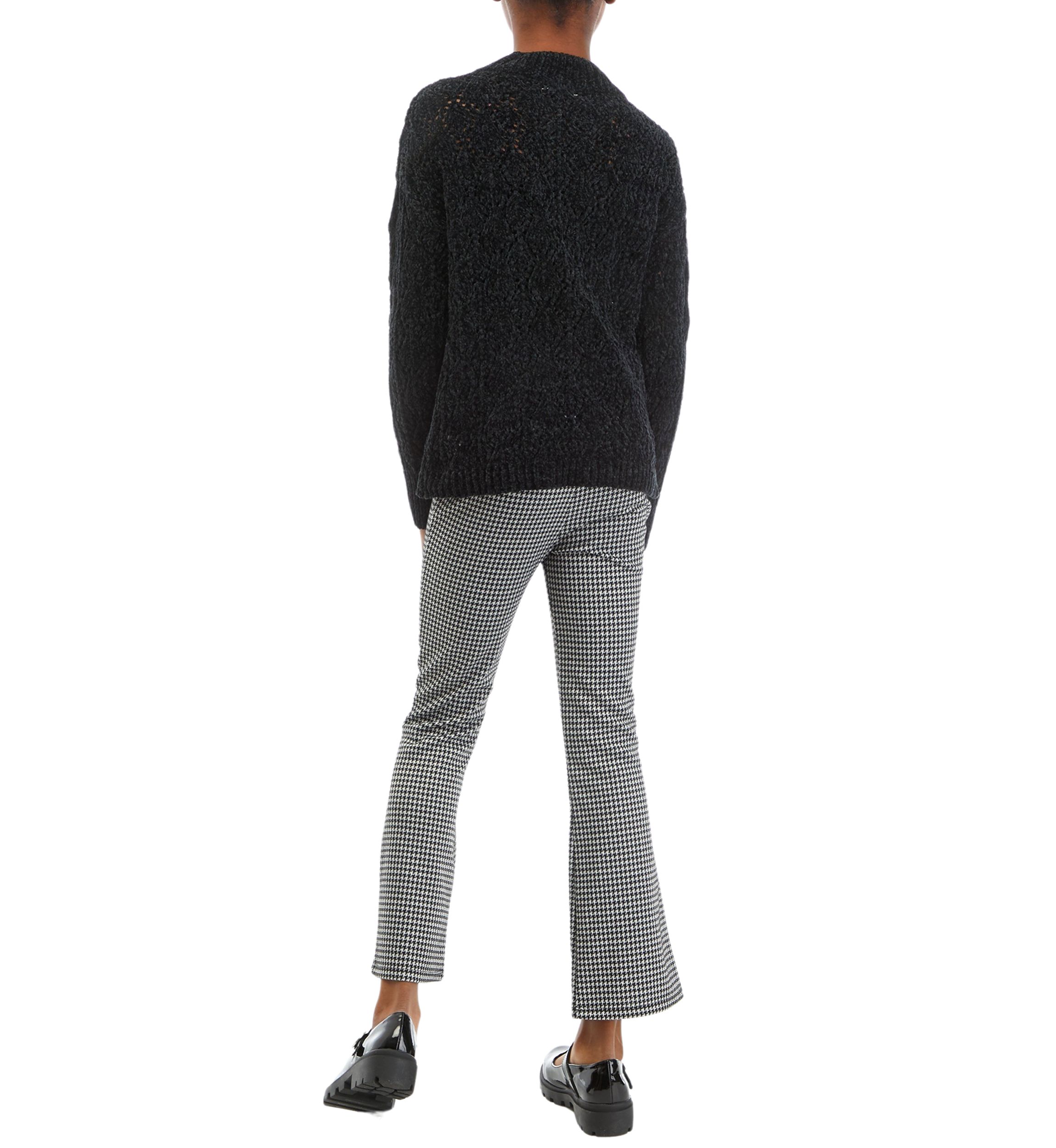 Girls 7-16 Mock Neck Chenille Sweater and Flare Leggings Set