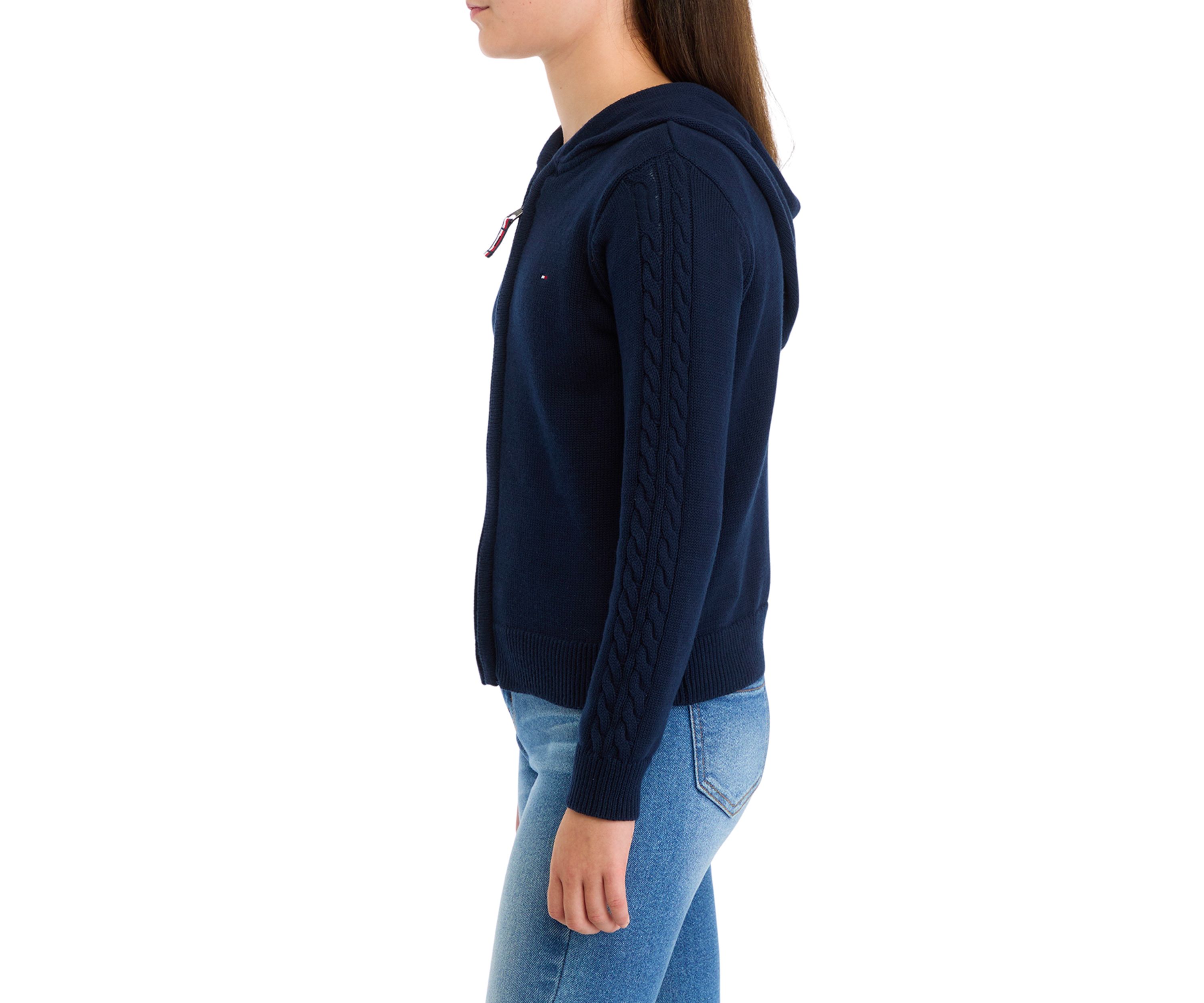 Girls 7-16 Zip Front Cardigan Sweater
