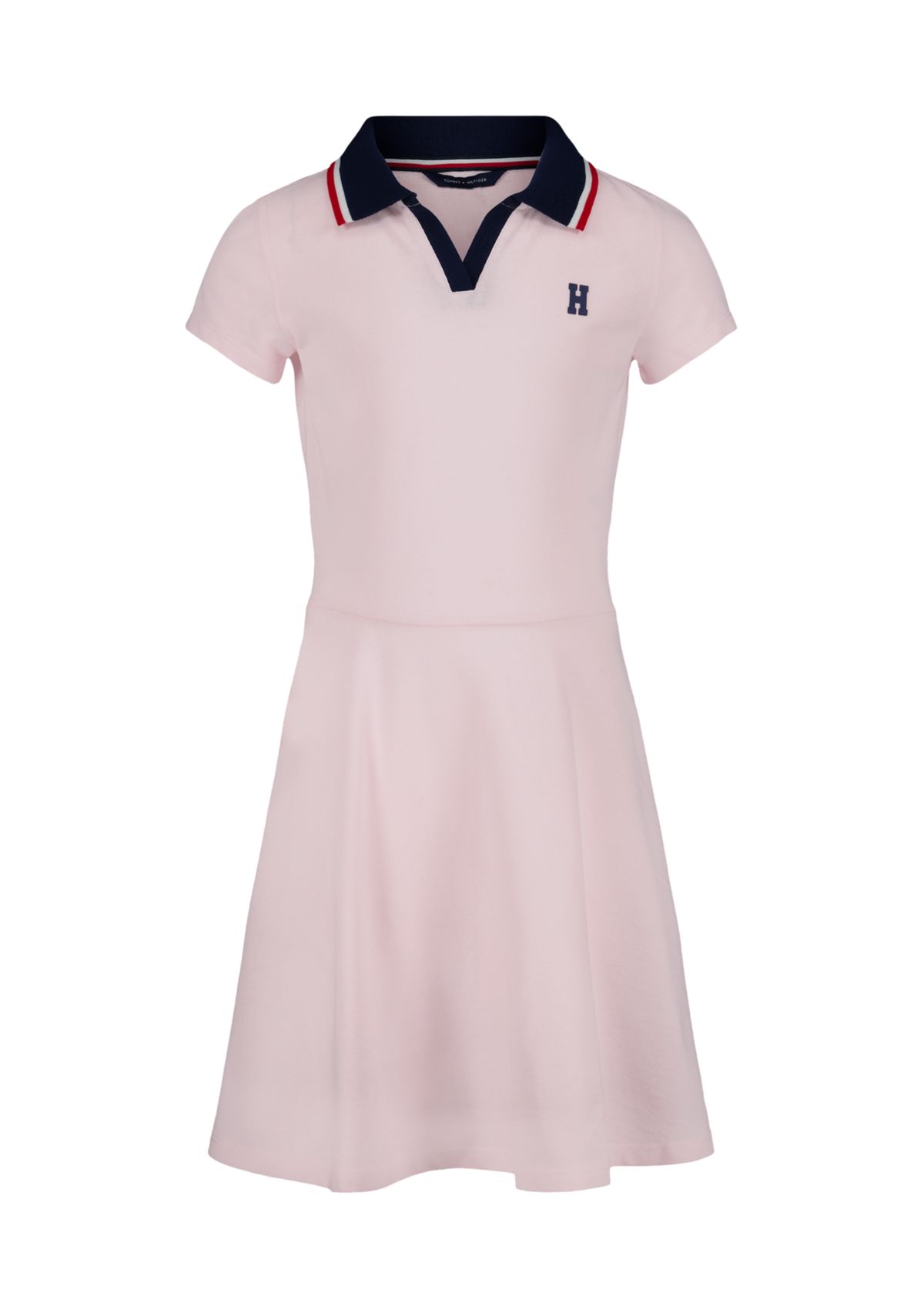Girls 7-16 Solid Polo Dress