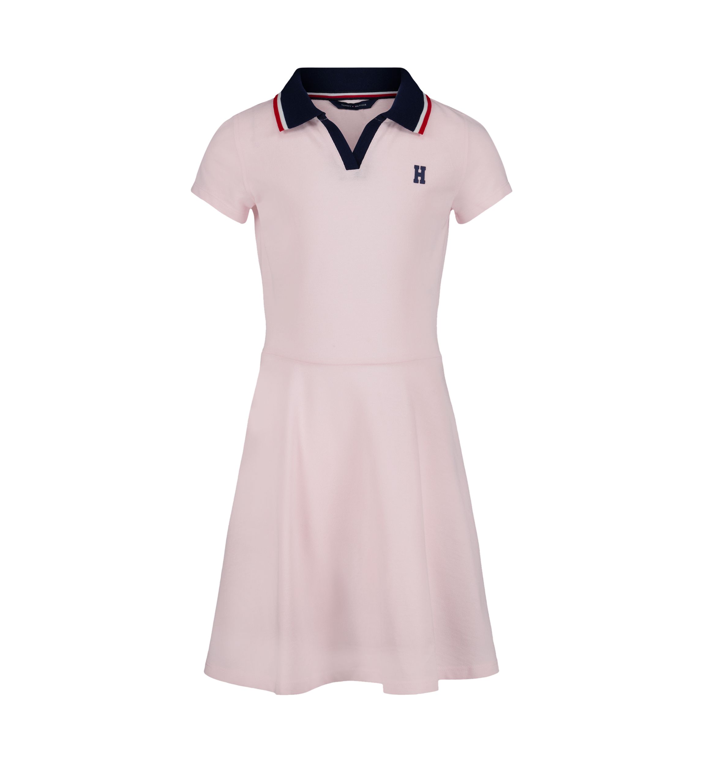 Girls 7-16 Solid Polo Dress
