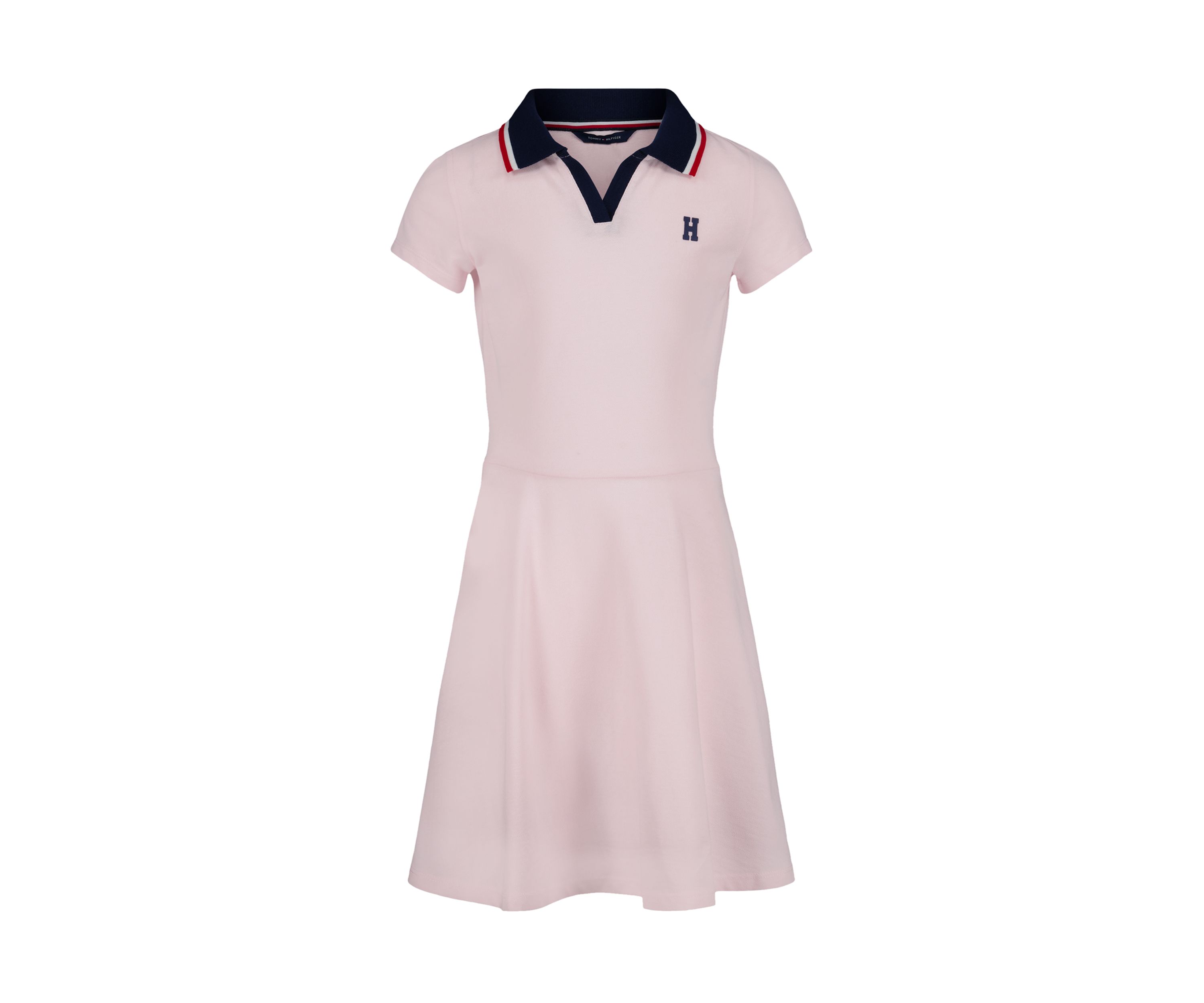 Girls 7-16 Solid Polo Dress