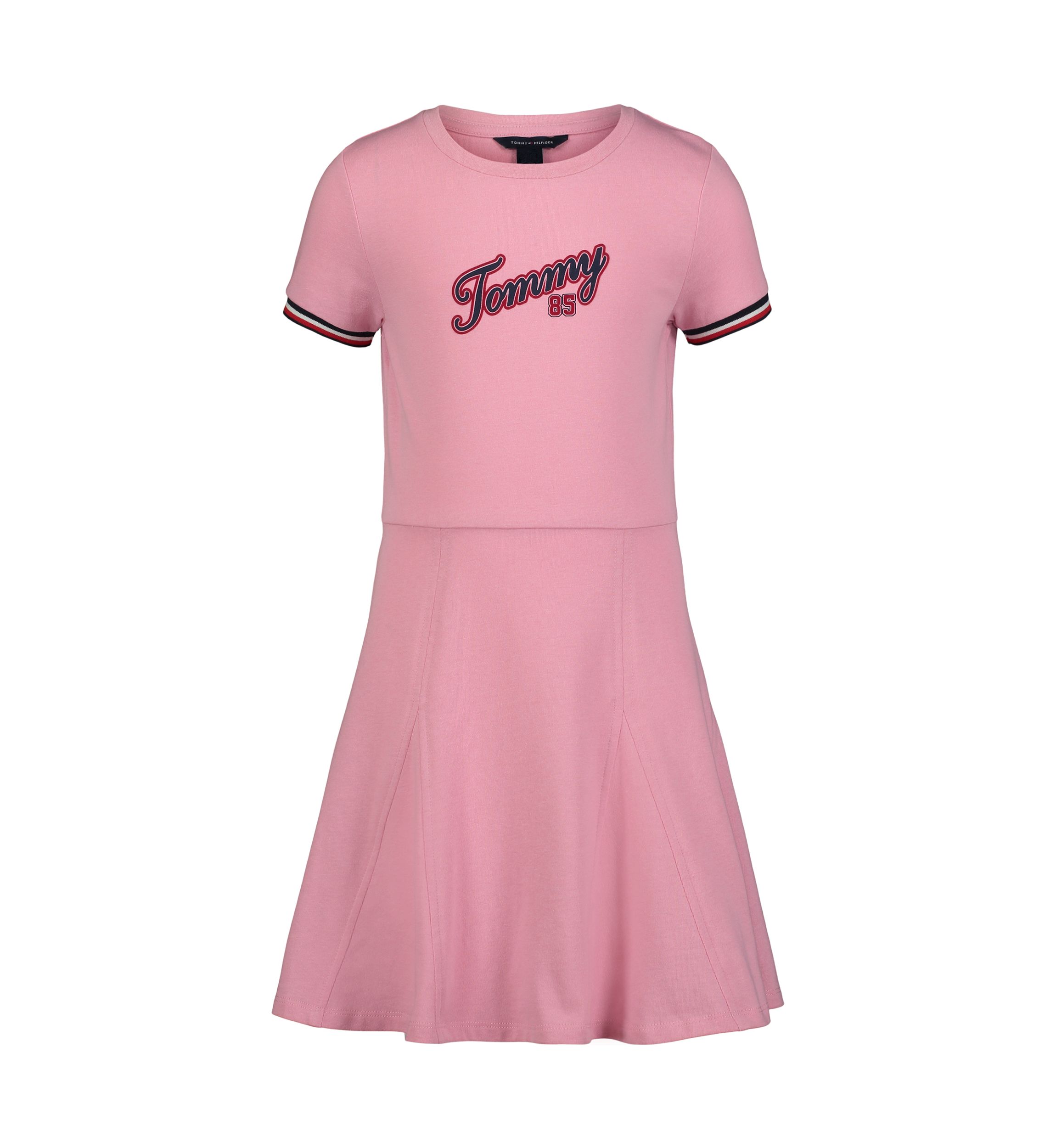 Girls 7-16 Paneled Jersey Graphic Play Dress