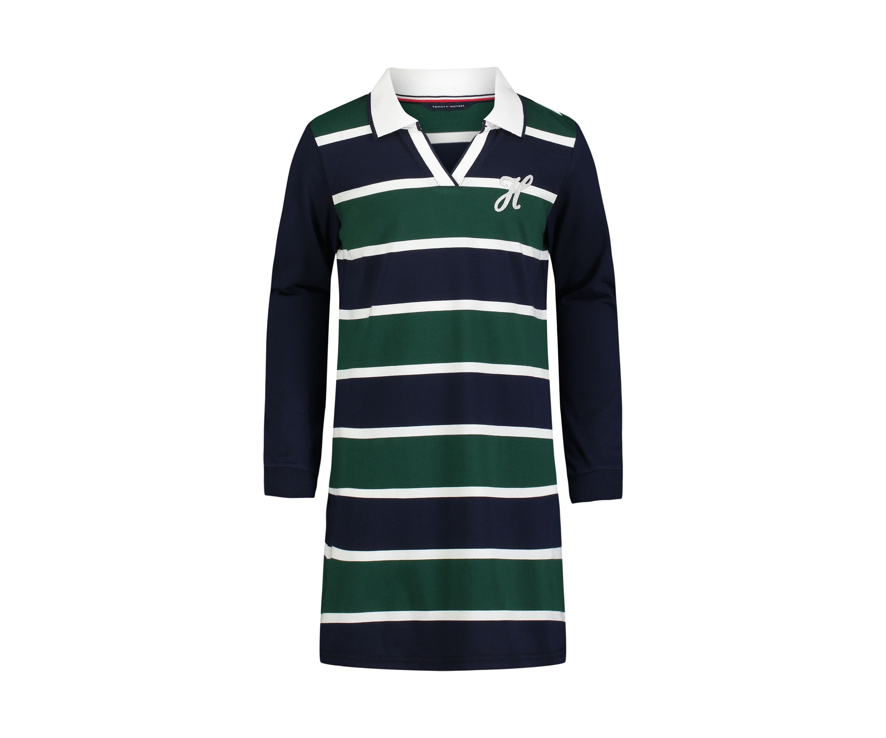 Girls 7-16 Rugby Long Sleeve Shirtdress
