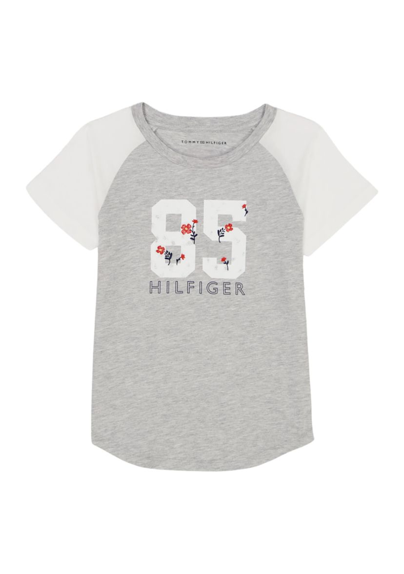 Girls 7-16 85 Raglan Short Sleeve T-Shirt