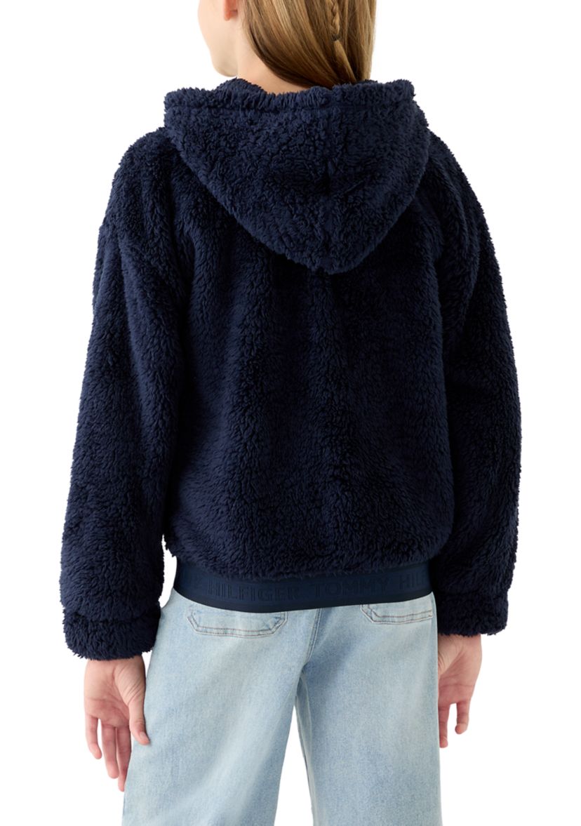 Girls 7-16 Navy Minkey Jacket