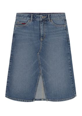 Tommy Hilfiger Girls 7-16 Denim Midi Skirt, 12