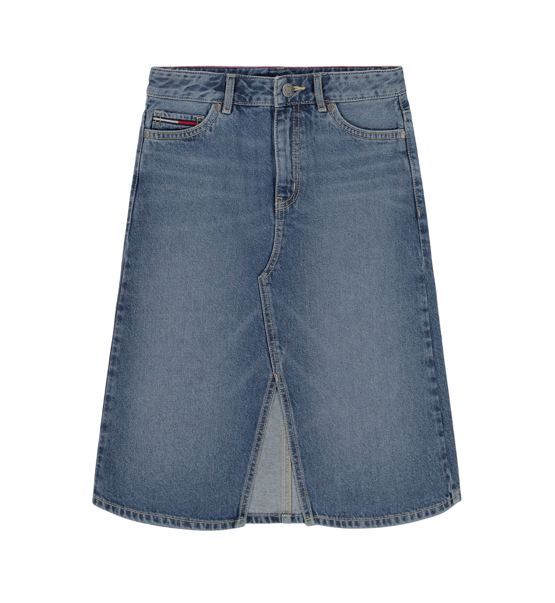 Girls 7-16 Denim Midi Skirt