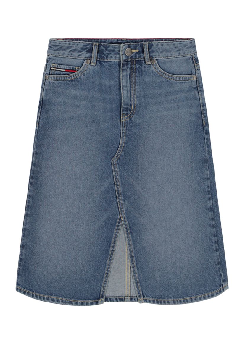 Girls 7-16 Denim Midi Skirt