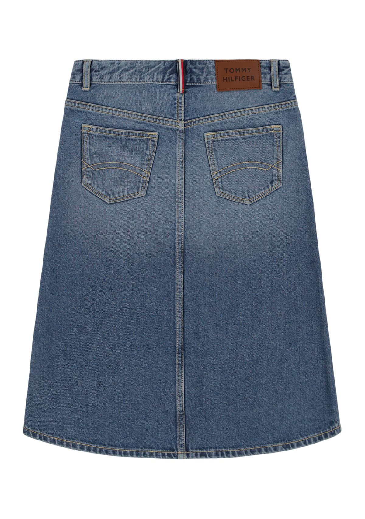 Girls 7-16 Denim Midi Skirt