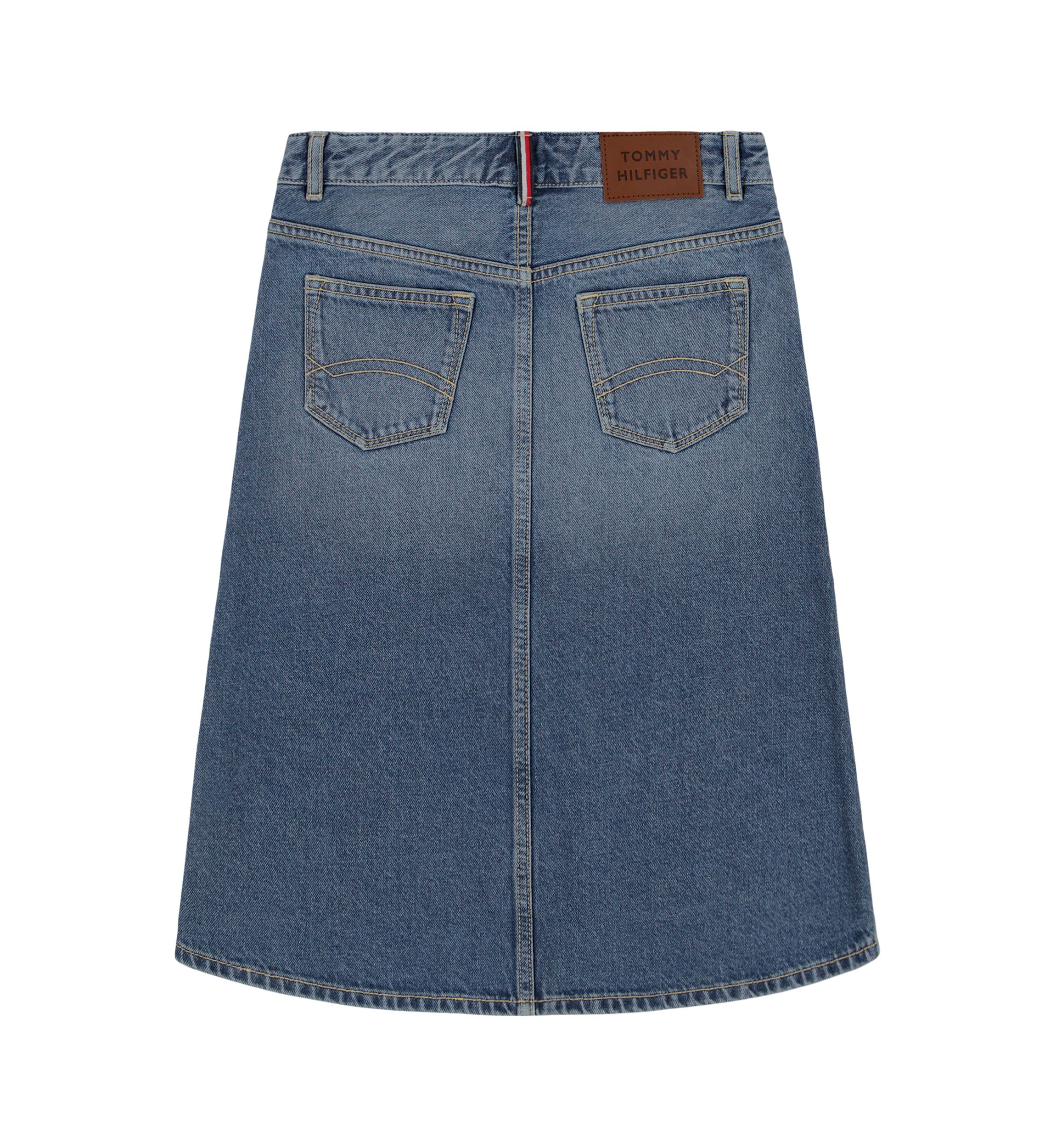 Girls 7-16 Denim Midi Skirt