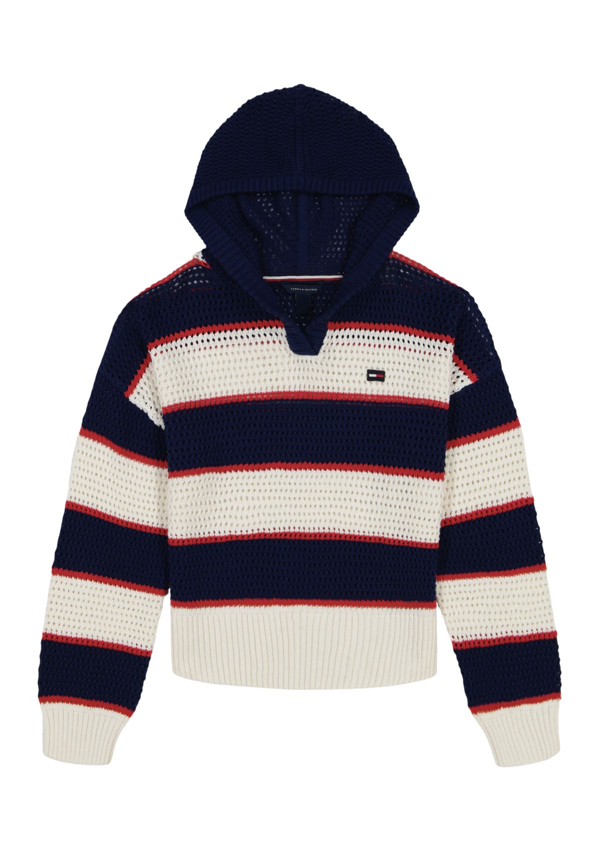 Girls 7-16 Stripe Sweater Hoodie