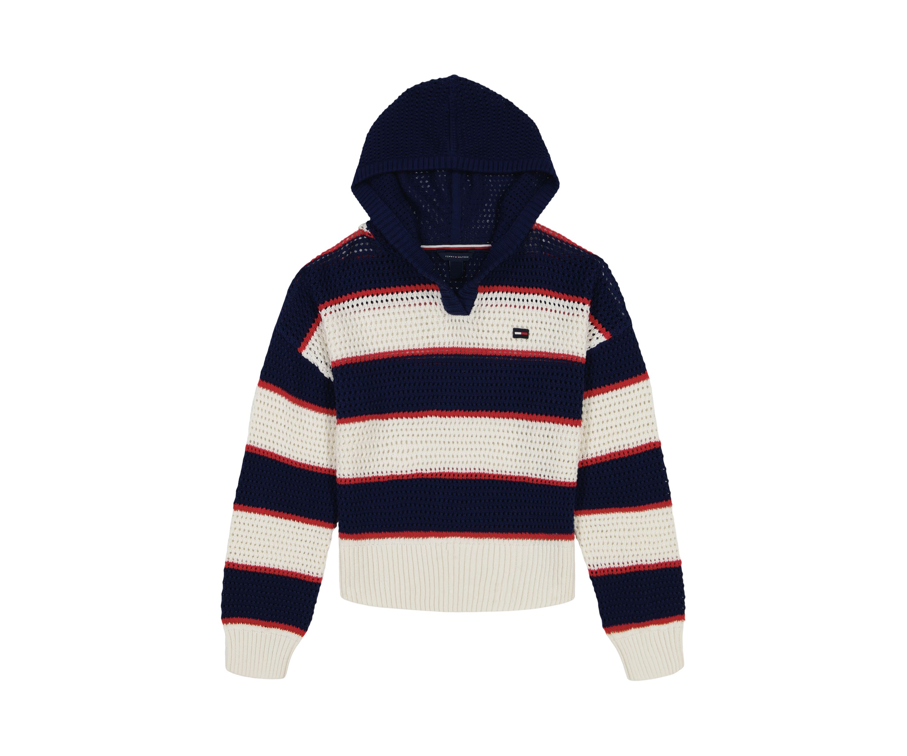 Girls 7-16 Stripe Sweater Hoodie