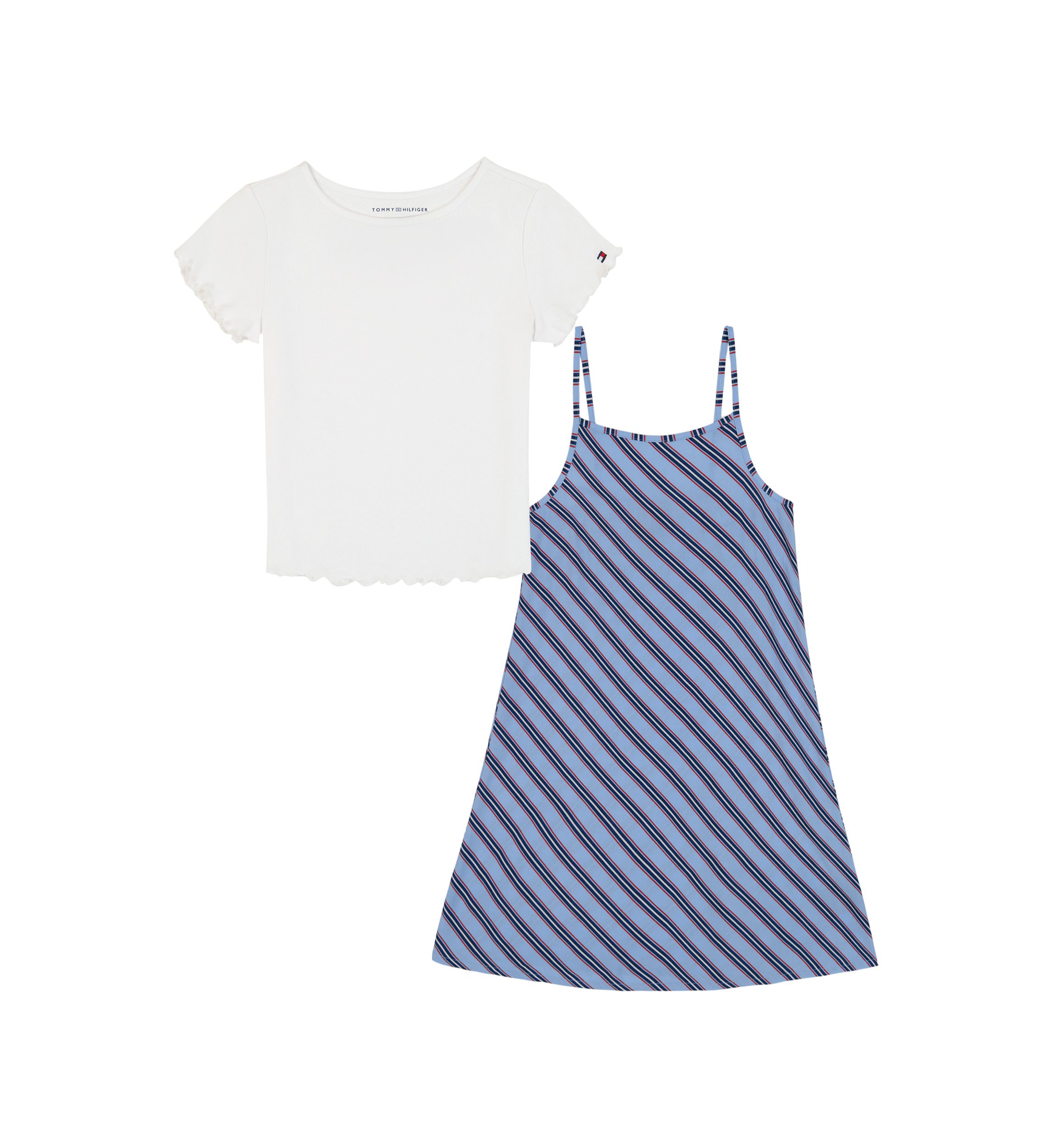 Girls 7-16 Varsity Stripe Slip Dress