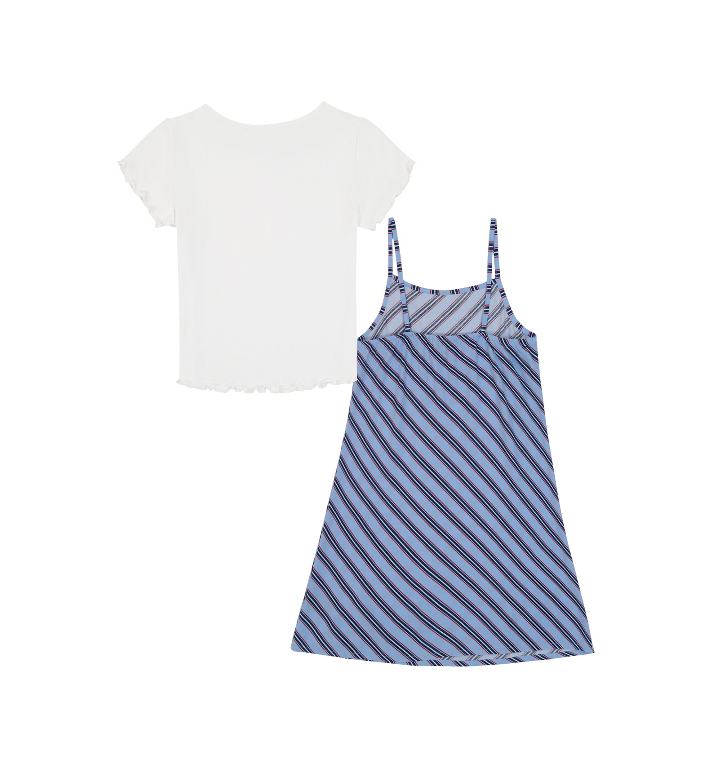 Girls 7-16 Varsity Stripe Slip Dress