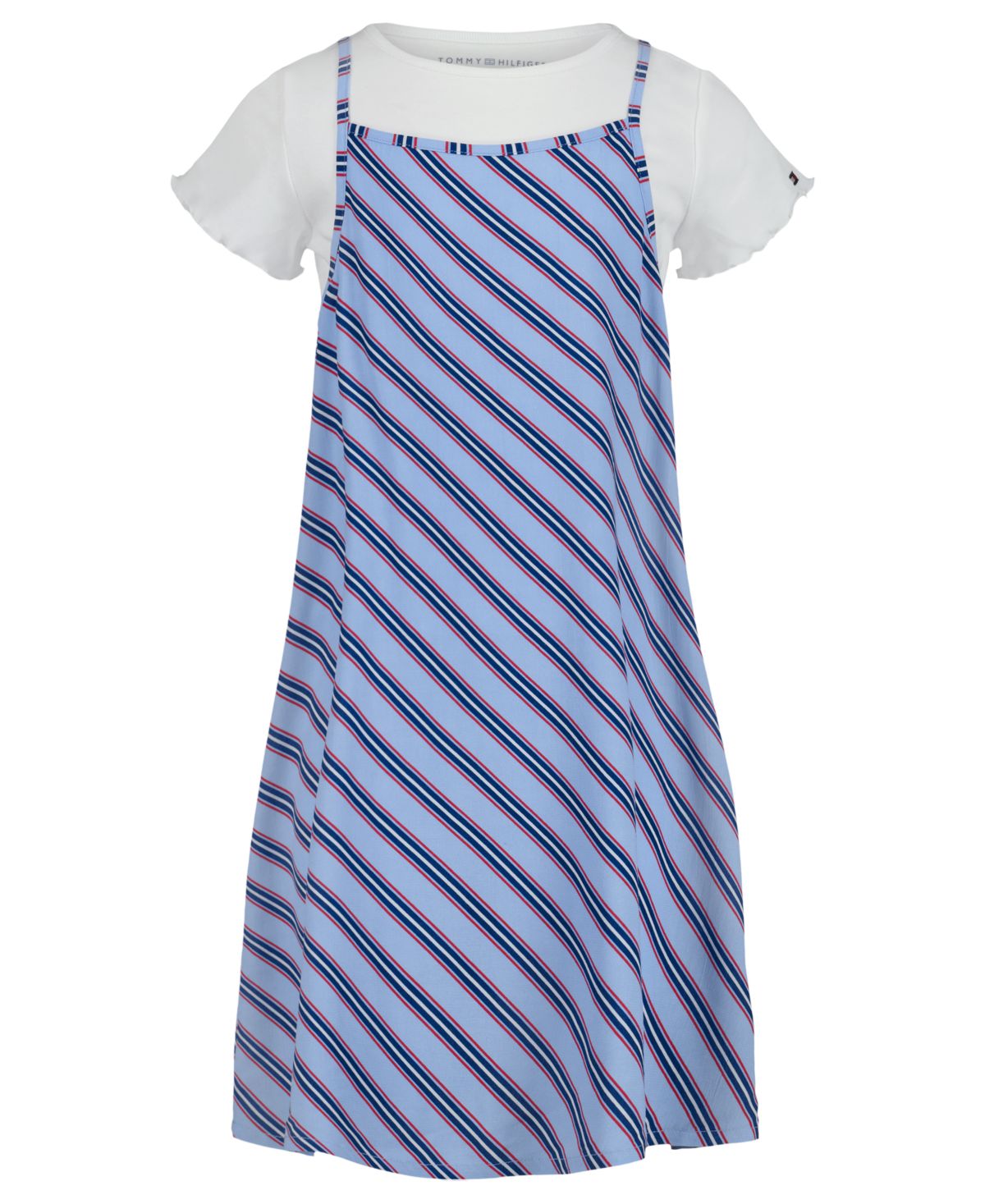Girls 7-16 Varsity Stripe Slip Dress