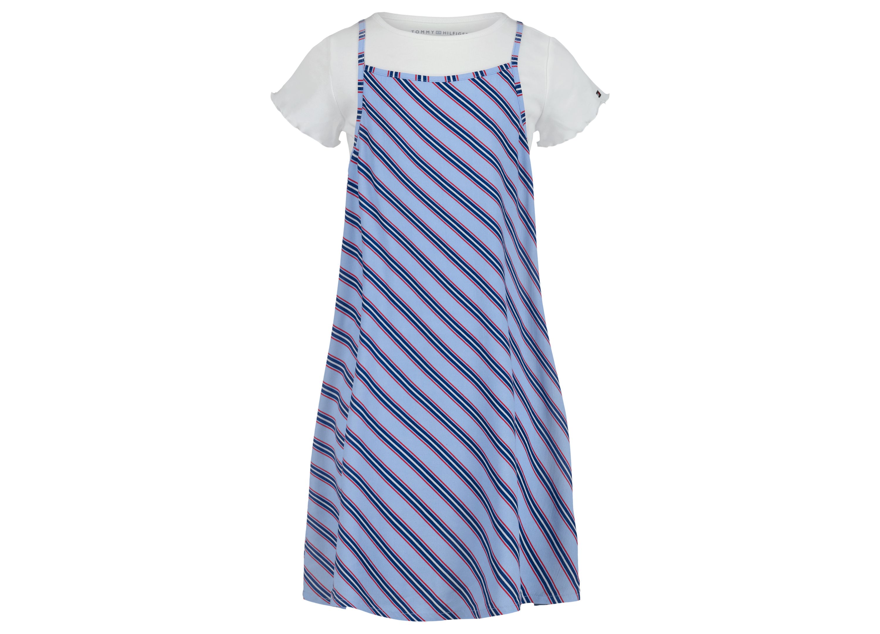 Girls 7-16 Varsity Stripe Slip Dress