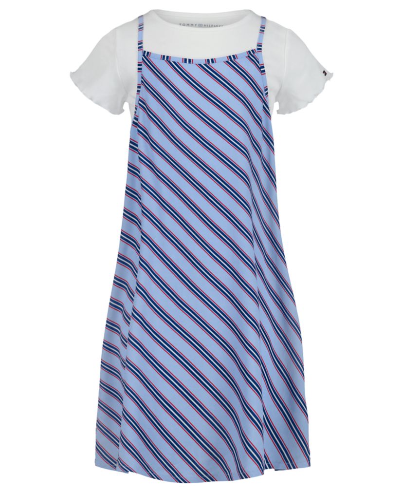 Girls 7-16 Varsity Stripe Slip Dress