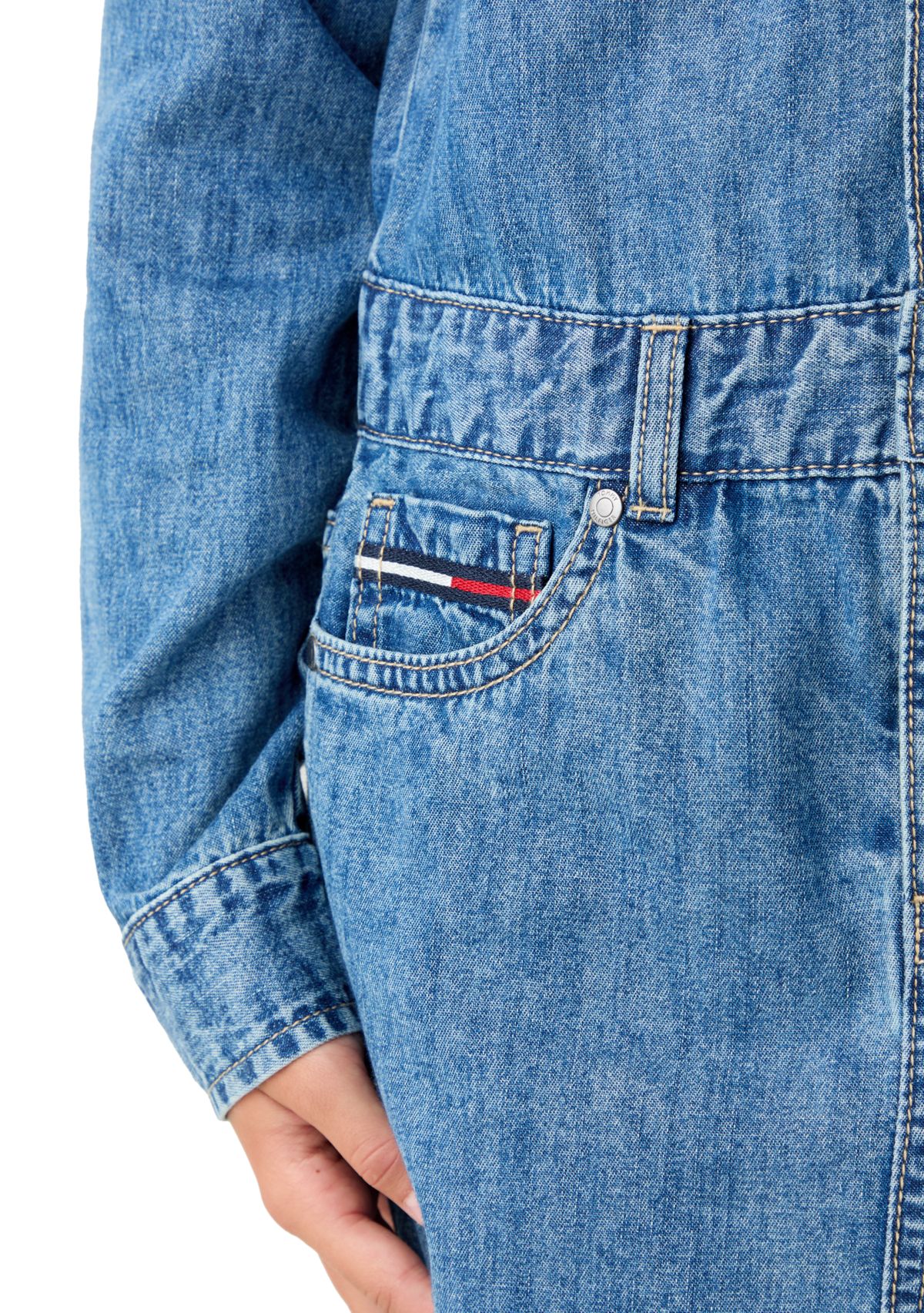 Girls 7-16 Denim Dress