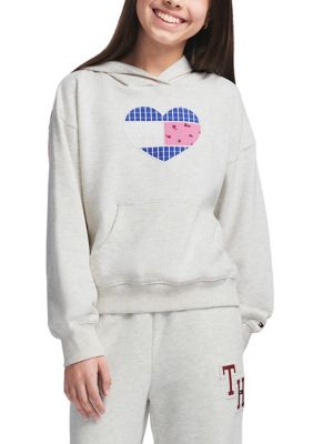 Tommy Hilfiger Girls 7-16 Heart Appliqué Hoodie