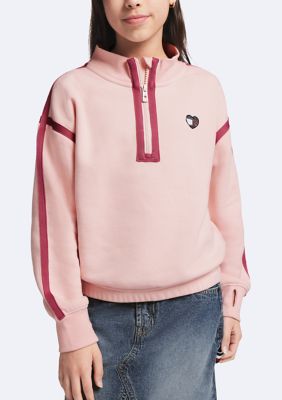 Tommy Hilfiger Girls 7-16 1/4 Zip Fleece Pullover