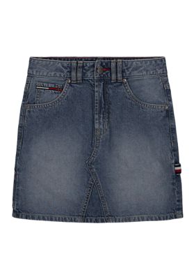 Tommy Hilfiger Girls 7-16 Denim Carpenter Skirt, 8