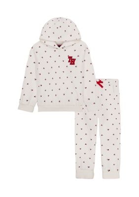 Tommy Hilfiger Girls 4-6x 2-Piece Sweatshirt and Pants Set