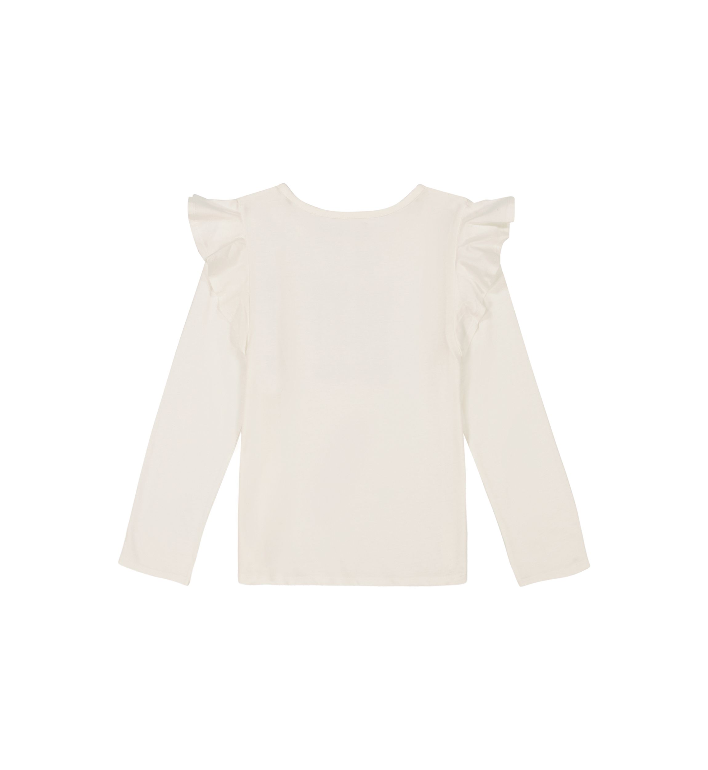 Girls 7-16 Ruffle Sequin Logo T-Shirt