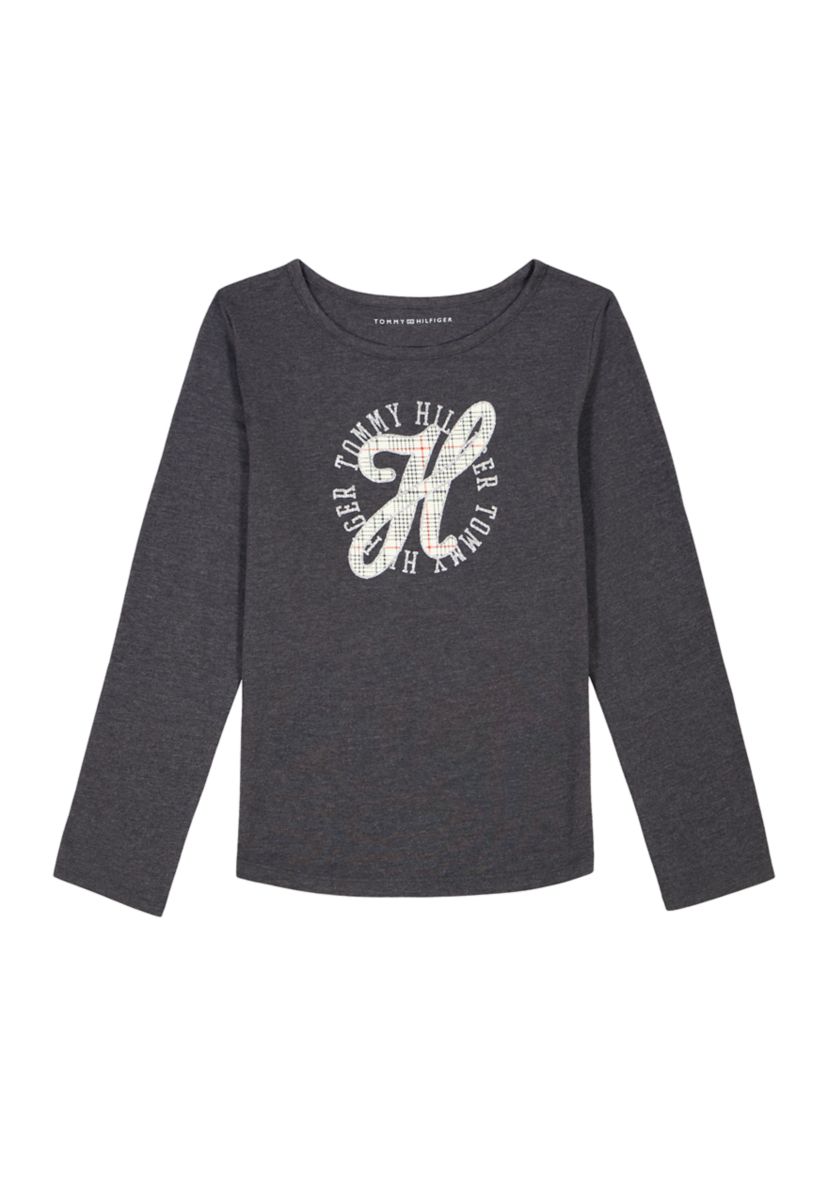 Girls 7-16 Plaid Logo Graphic T-Shirt