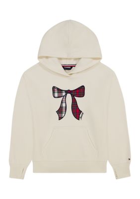 Tommy Hilfiger Girls 7-16 Natural Bow Hoodie, XL