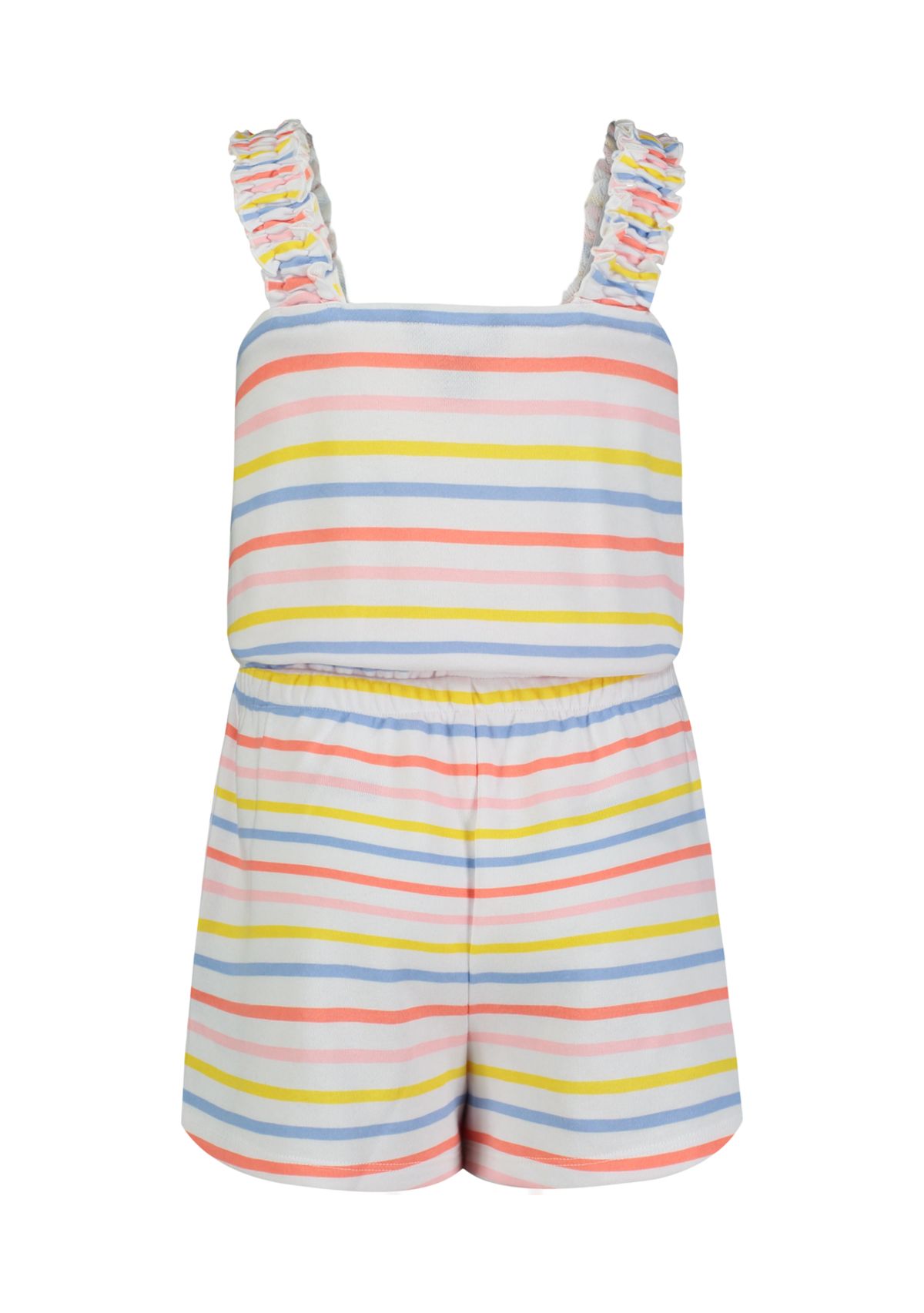 Girls 7-16 Printed Terry Romper