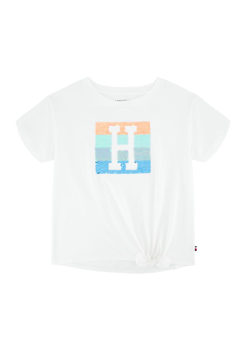 Girls 7-16 Sequin Side Graphic T-Shirt 