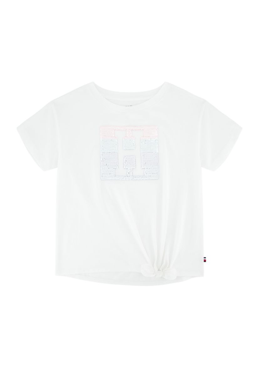 Girls 7-16 Sequin Side Graphic T-Shirt 