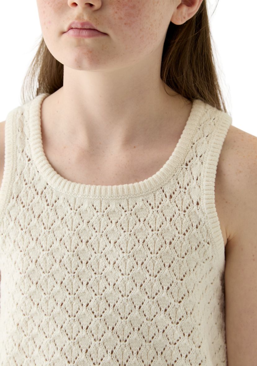 Girls 7-16 Crochet Sweater Tank Top