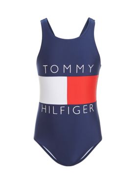 Tommy Hilfiger Girls 7 16 One Piece Swimsuit Belk