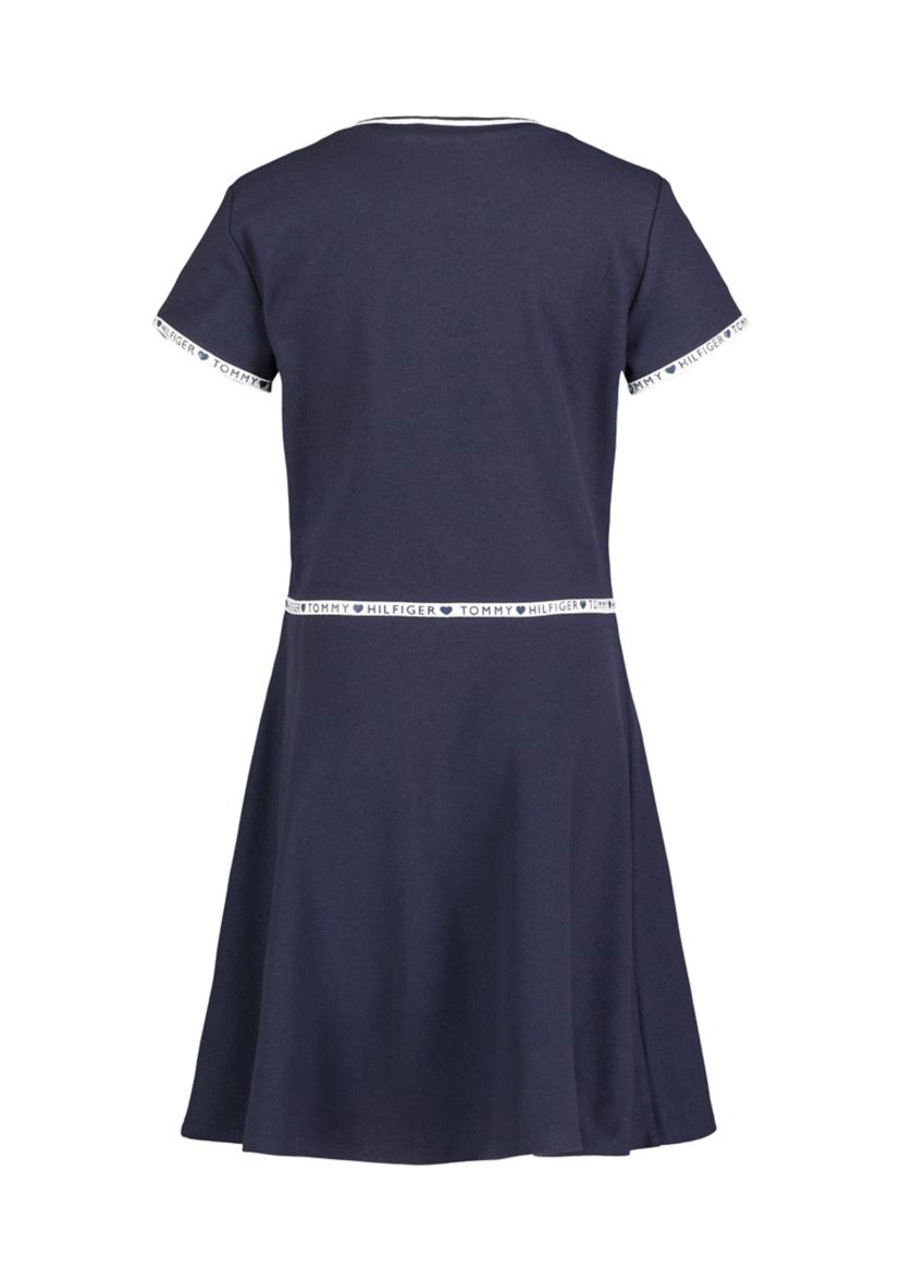 Girls 7-16 Taping 1/4 Zip Dress