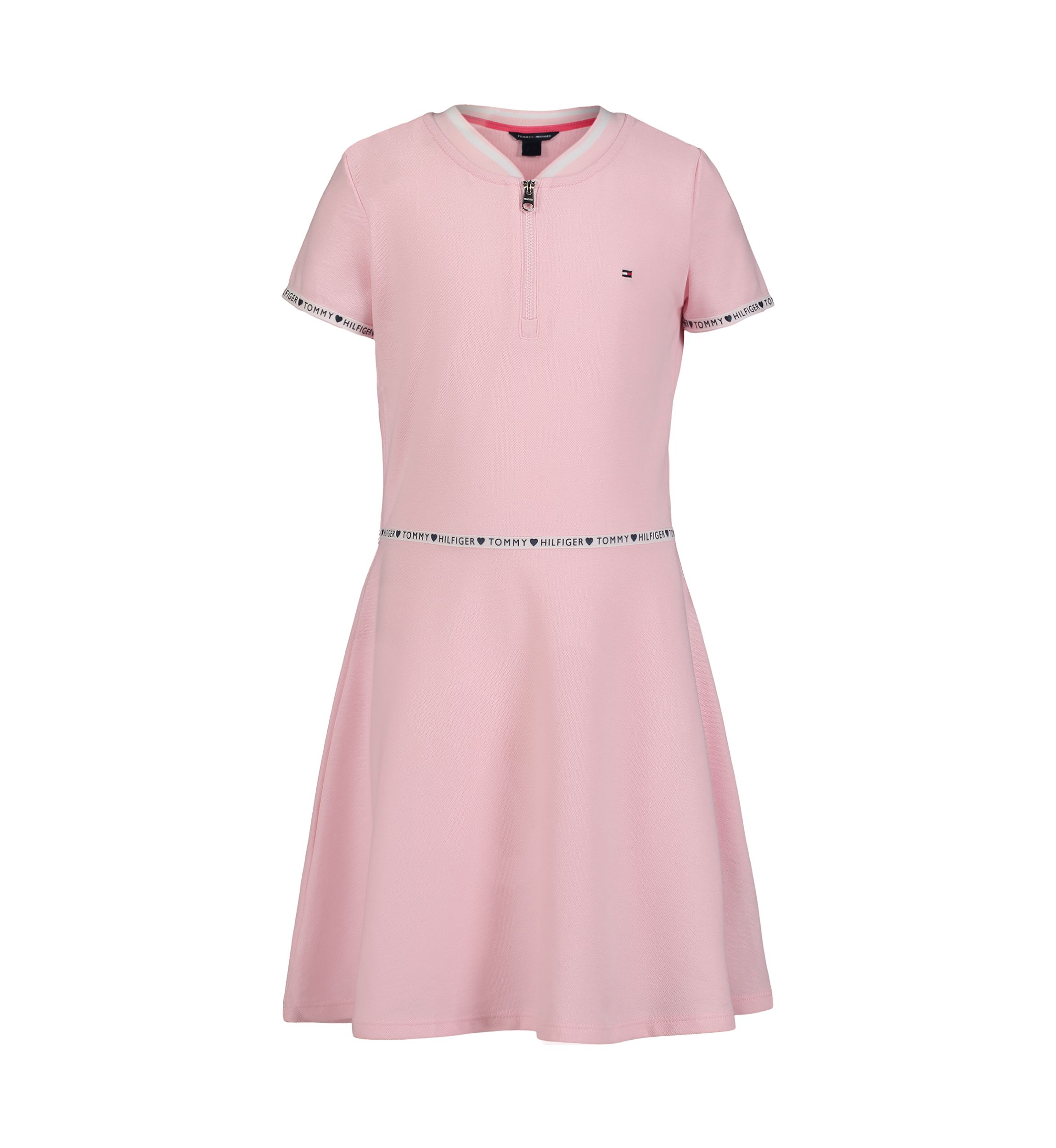 Girls 7-16 Taping 1/4 Zip Dress