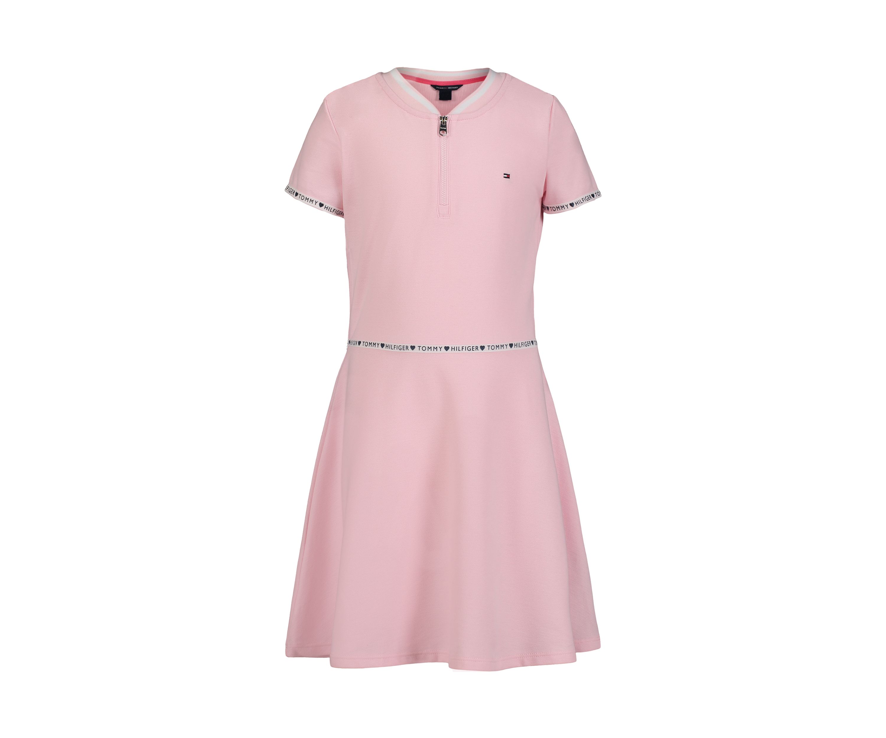 Girls 7-16 Taping 1/4 Zip Dress