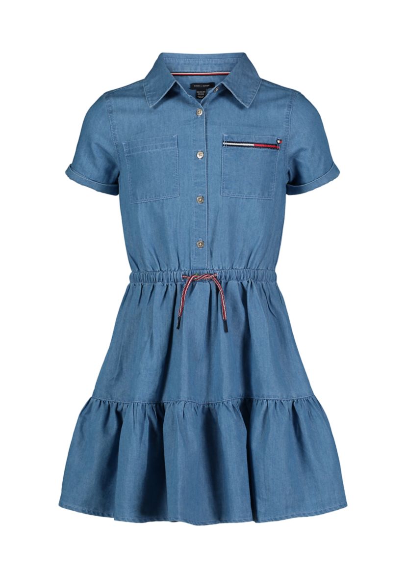 Girls 7-16 Denim Shirtdress
