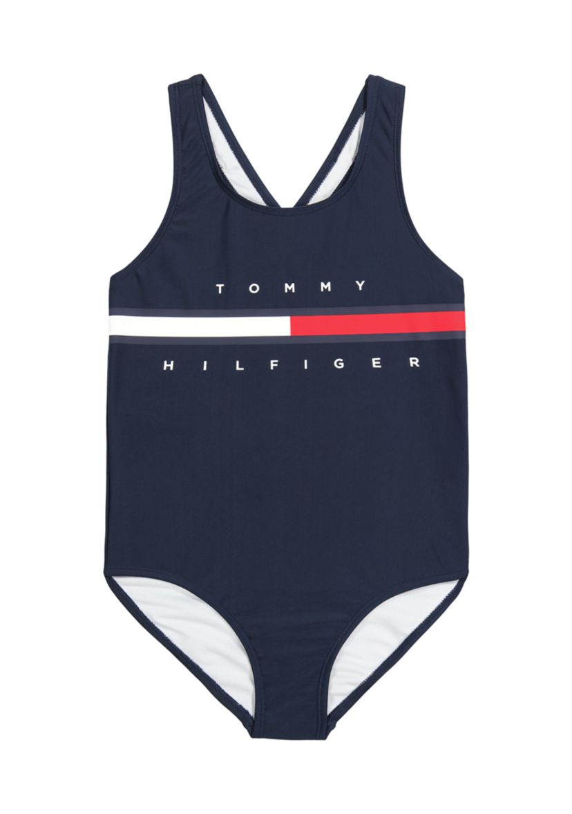 Girls 7-16 Classic Flag One Piece Swimsuit 