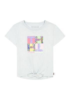 Tommy Hilfiger Girls 7-16 Box Flip Sequined Graphic T-Shirt | belk