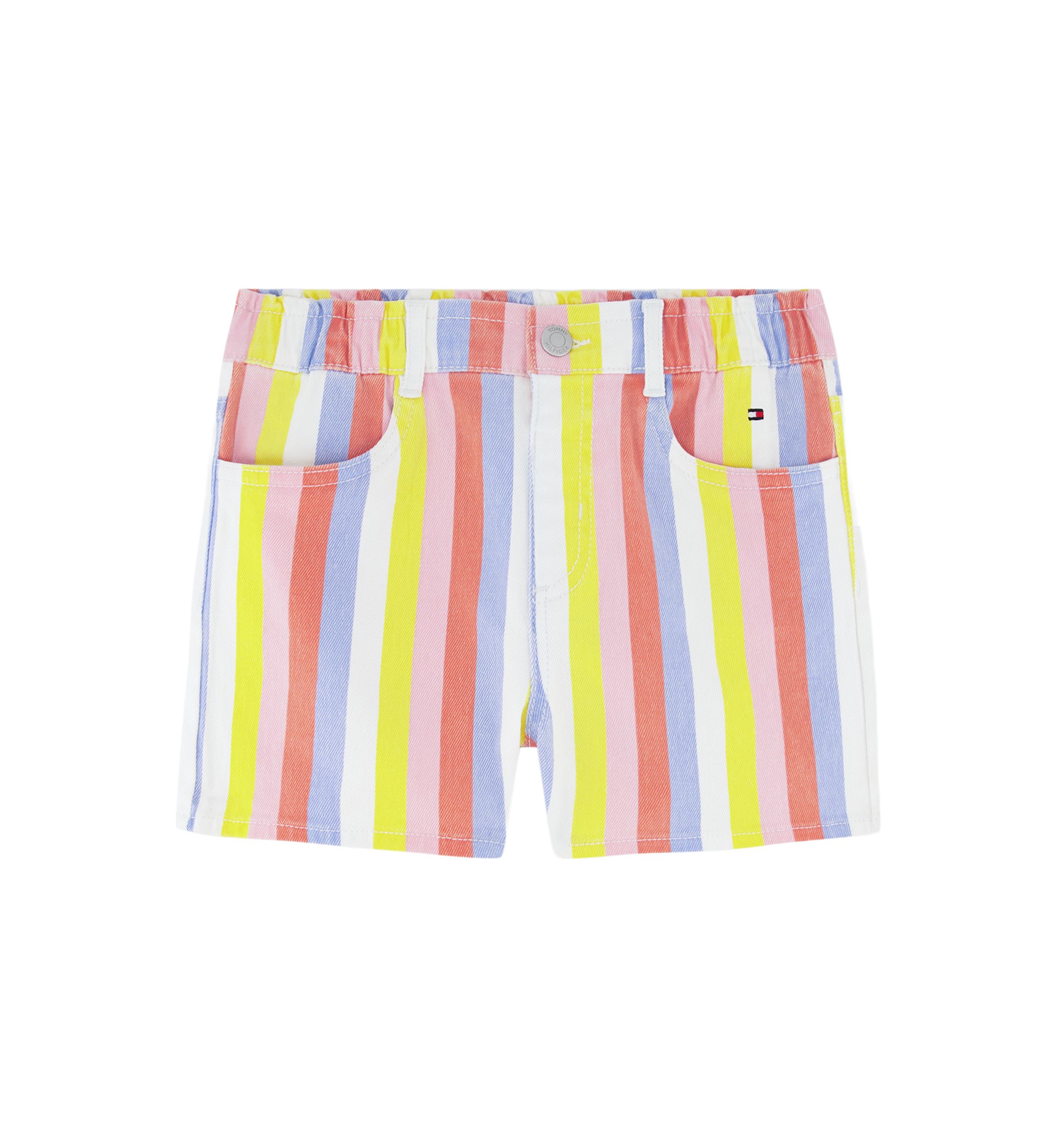 Girls 7-16 Printed Stripes Shorts