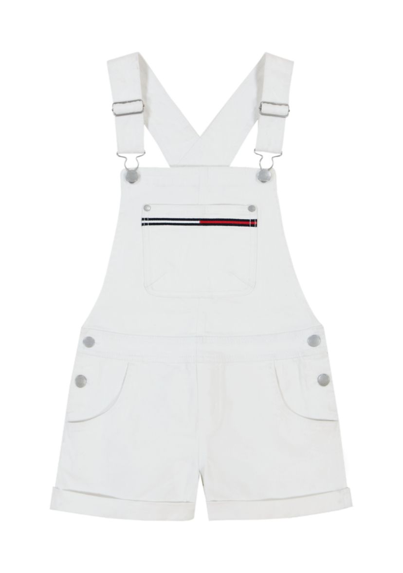 Girls 7-16 White Shortall