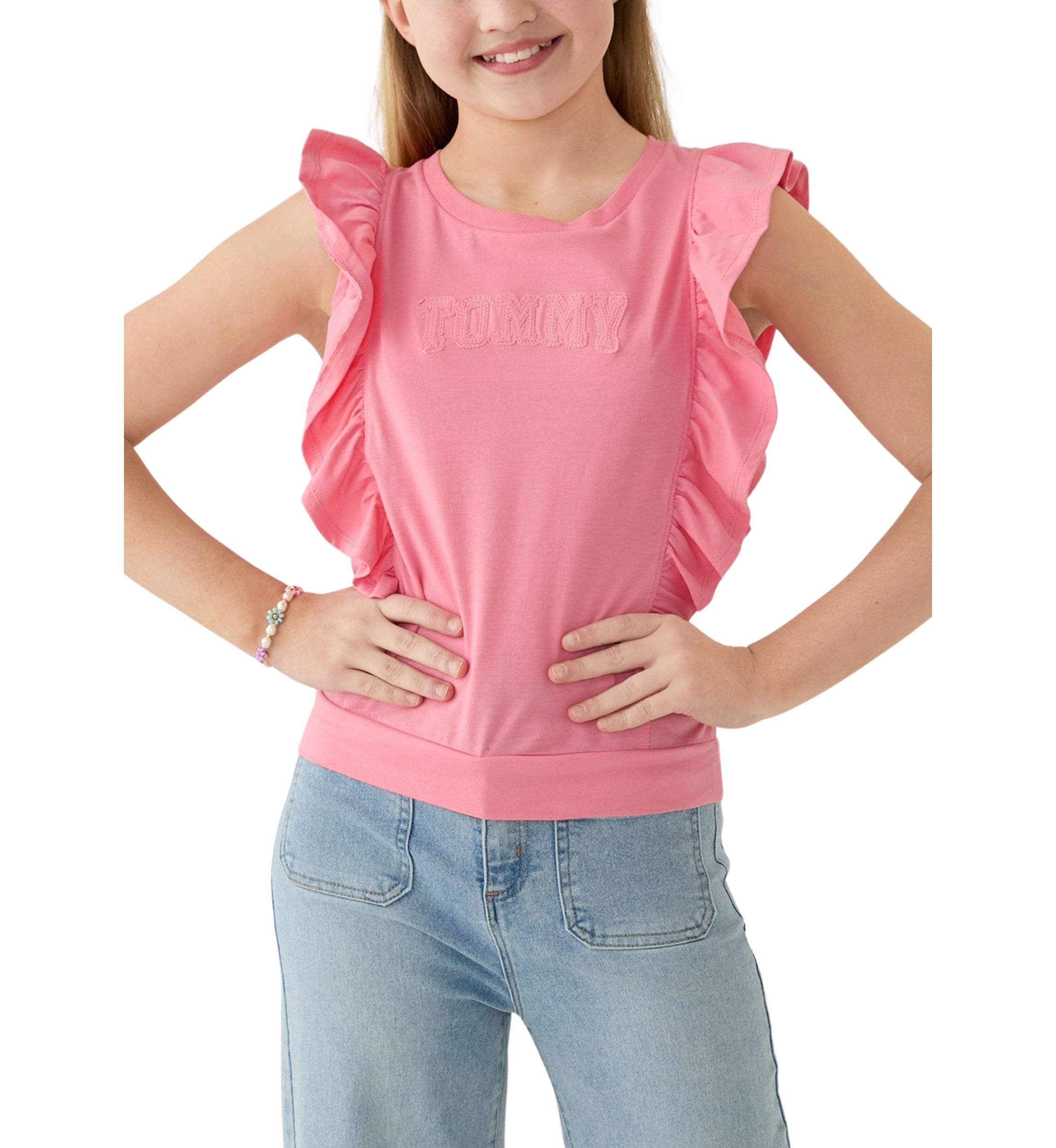 Girls 7-16 Ruffle T-Shirt