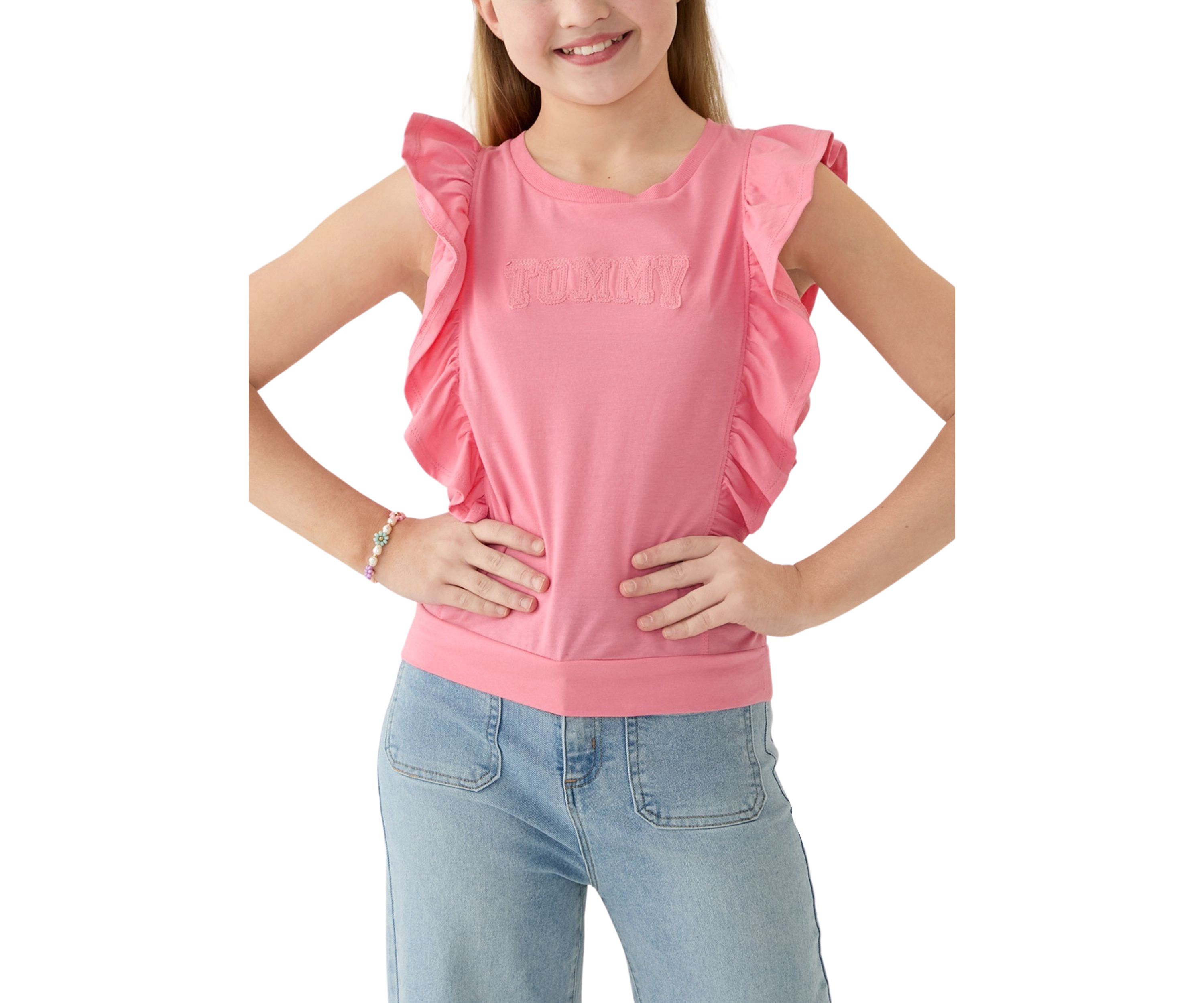 Girls 7-16 Ruffle T-Shirt